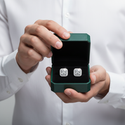 Classic 1.0 ct Round Diamond OptionHalo Stud Earrings