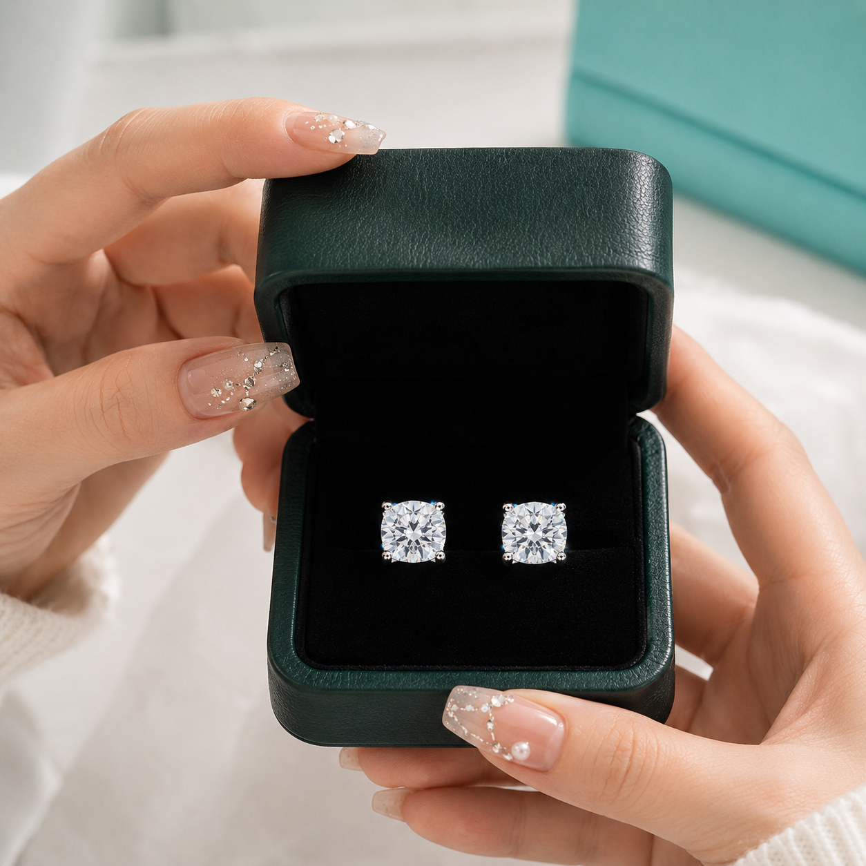 Classic 2ct Diamond Option Stud Earrings
