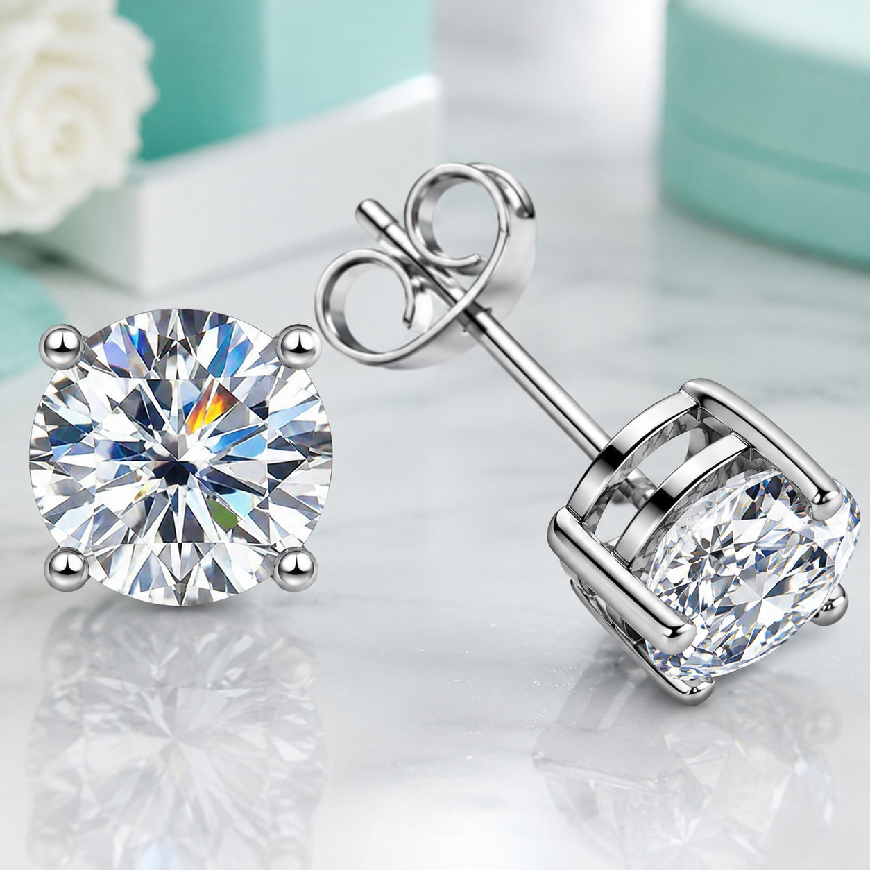 Classic 2ct Diamond Option Stud Earrings