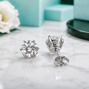 Classic 1.0ct Diamond Option Stud Earrings in White Gold