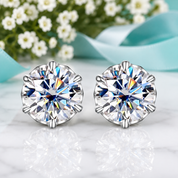 Classic 1.0ct Diamond Option Stud Earrings in White Gold