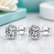 Classic Round 1.0 ct Diamond Option Stud Earrings