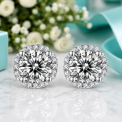 Classic Round 1.0 ct Diamond Option Stud Earrings