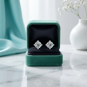 Sparkling 4-prong 1.0 ct Diamond Option Stud Earrings