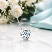 Round-cut 0.5 ct Diamond Option Necklace