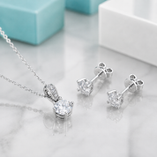 4-Prong Round Diamond Option Solitaire Jewelry Set
