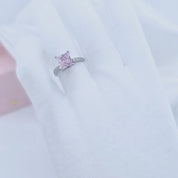 1.50 ct Tourmaline Princess-cut Diamond Engagement Ring