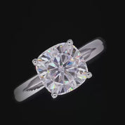 3.5 Ct Cushion Cut Diamond Engagement Ring