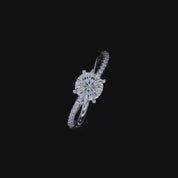 14k White Gold Twist Promise Ring