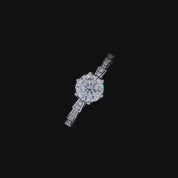 1.0 Ct Round Cut Diamond Engagement Ring