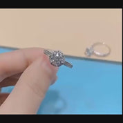 1.0 Ct Round Cut Diamond Engagement Ring