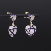 Heart to Heart & Star Stud Earrings
