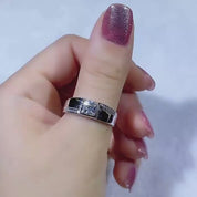 White Gold 0.5 Ct Round Cut Diamond Mens Ring