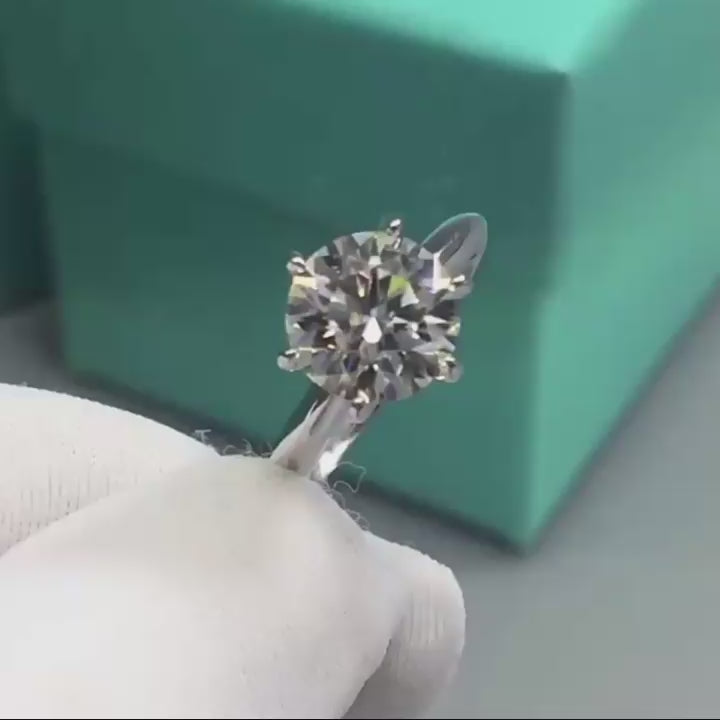 2.0 Ct Round Cut Diamond Classic Engagement Ring