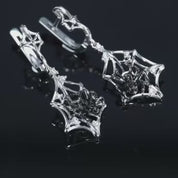 Spider and Cobweb Dangle Earrings
