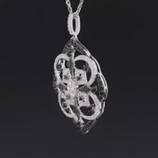Round Diamond Kaleidoscope Pendant