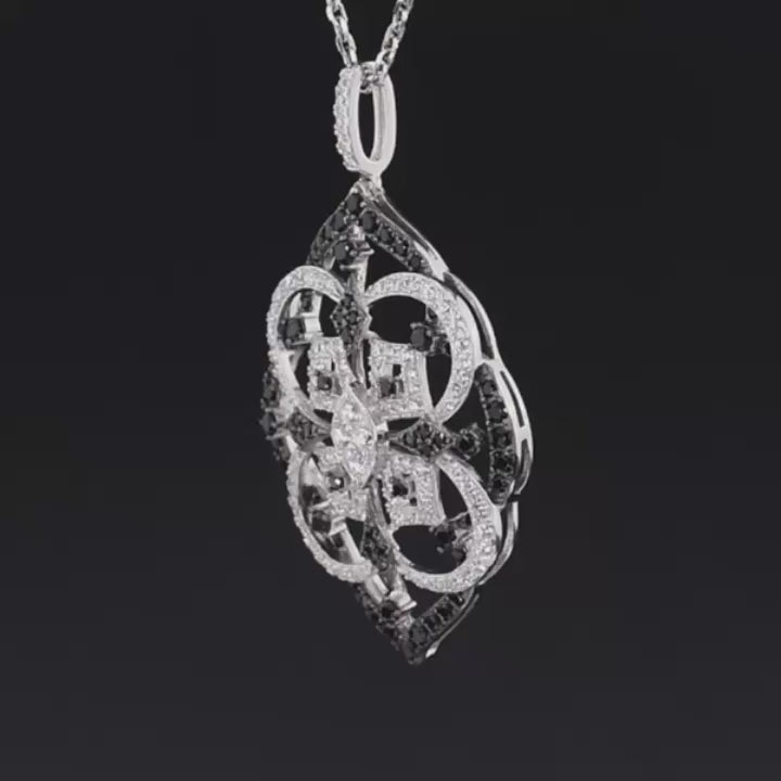 Round Diamond Kaleidoscope Pendant