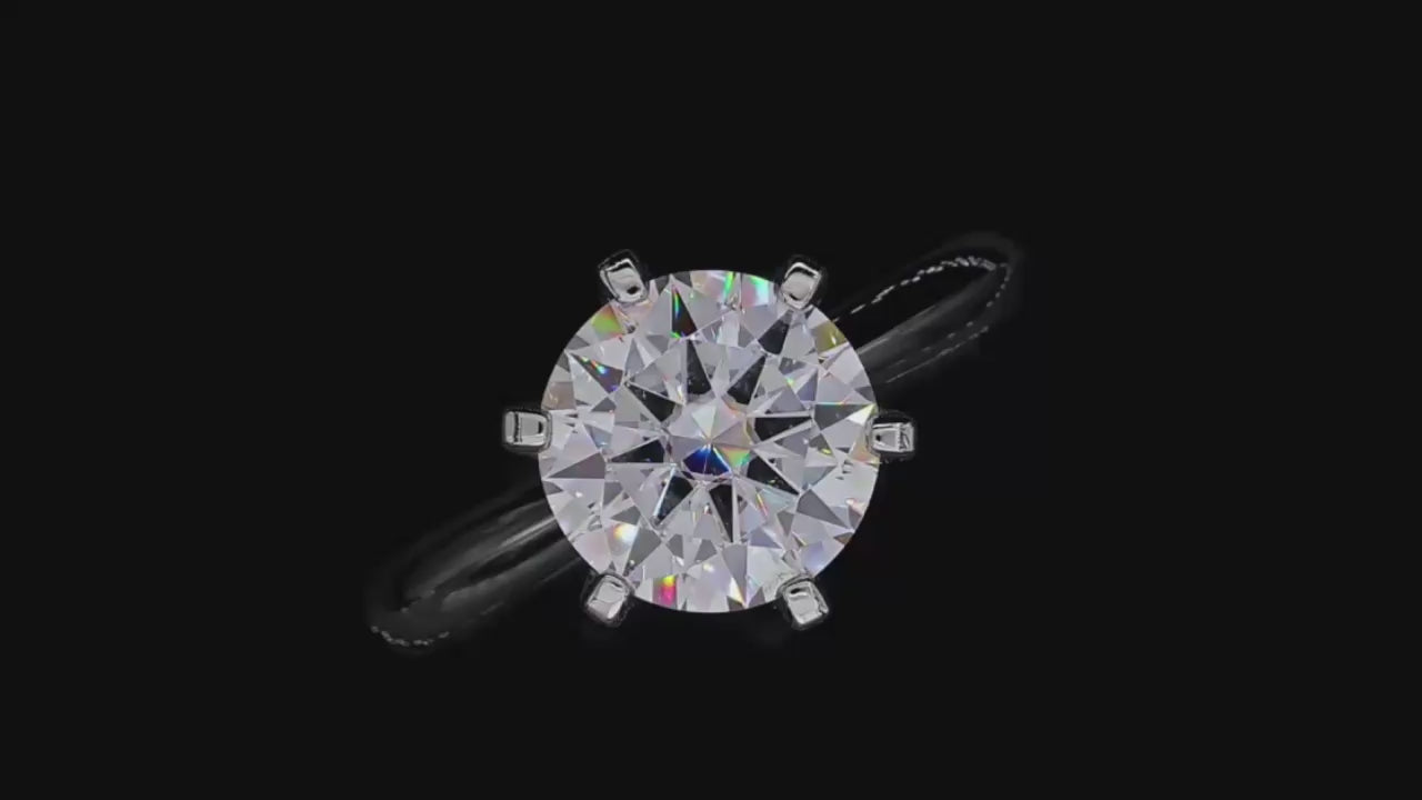 14K White Gold 3.0 Ct Diamond Engagement Ring