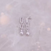 Trendy Pearl Chain Earrings