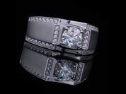 1.00 ct Diamond Channel Side Stones Men's Ring