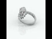 Devoted To You Gothic Rings in 14k Limited Coffin Cut Diamond
