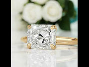 2.50 Ct Radiant Cut Diamond Option 14k Yellow Gold Engagement Ring