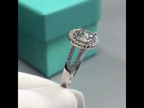2ct Diamond Split Shank Engagement Ring