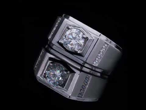Classic 1.0 Ct. Round Cut Diamond Men's Wedding Band