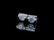 Classic Round Diamond Necklace and Earrings