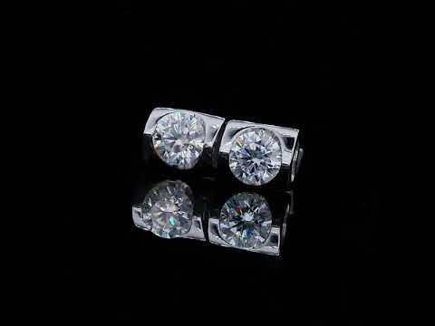 Classic Round Diamond Necklace and Earrings