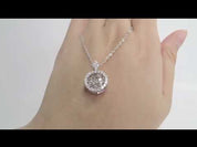 1.0 Ct Round Diamond Necklace with Twinkle Setting