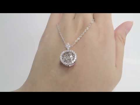 1.0 Ct Round Diamond Necklace with Twinkle Setting