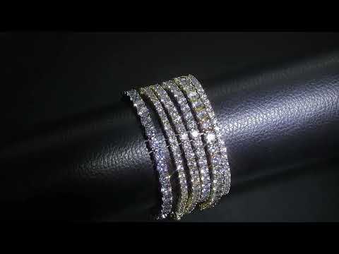 Round Diamond Cuff Bracelet