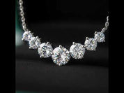 1.7 Ct Seven Stone Diamond Option Pendant Necklace