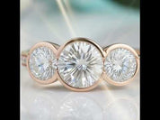 3.1 Cttw Round Three Stone Diamond Option Engagement Ring