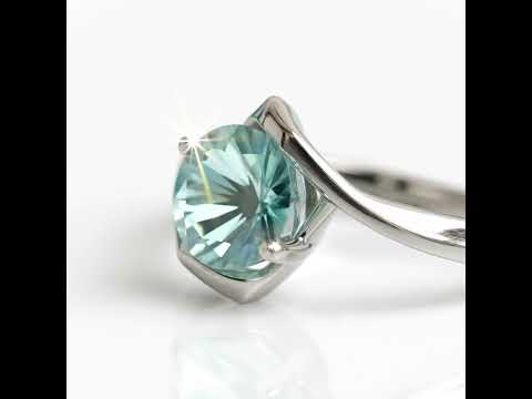 Modern Bypass 1.00 ct Round Diamond Option Engagement Ring