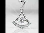 Gorgeous 0.5 ct Dancing Diamond Option Dress Necklace