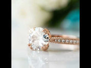 1.90 Ct Round Brilliant Cut Diamond Option 14k Yellow Gold Engagement Ring