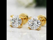 1.0 Ct Round Diamond Option Stud Earrings