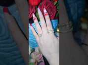 Round Cut Diamonds Yellow Gold Bridal Ring Set