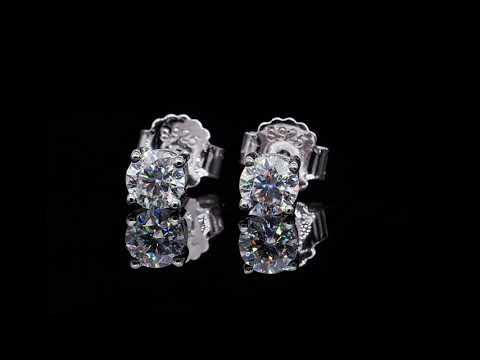 Classic 4.0mm Diamond Stud Earrings
