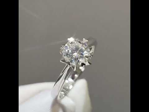 Snowflake White Gold Engagement Ring with 1.0ct Diamond