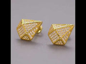 Diamond Hip-Hop Stud Earrings