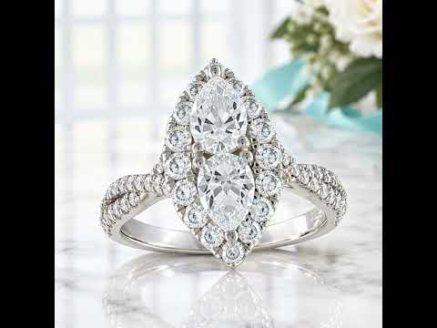 2.0 Ctw Pear Cut Moissanite Engagement Ring
