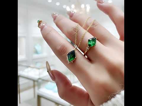 Twilight Vow- Diamond Cut Natural Moss Agate Ring