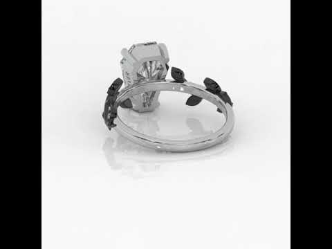 Hell and Back Gothic Engagement Rings in 14k Gold Limited Coffin Cut Diamond