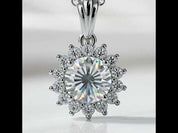 Gorgeous Sunflower 1.0 ct Diamond Option Jewelry Set