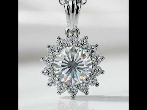 Gorgeous Sunflower 1.0 ct Diamond Option Jewelry Set