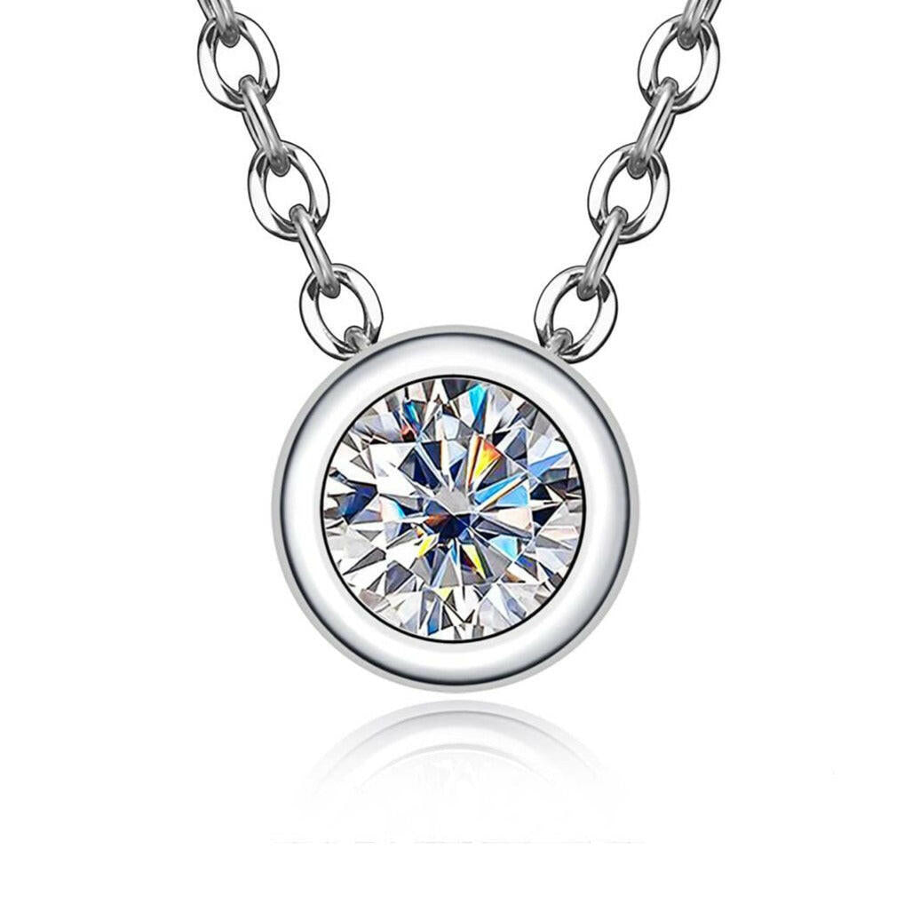 0.3ct Diamond Round Brilliant Cutting Necklaces-Evani Naomi Jewelry