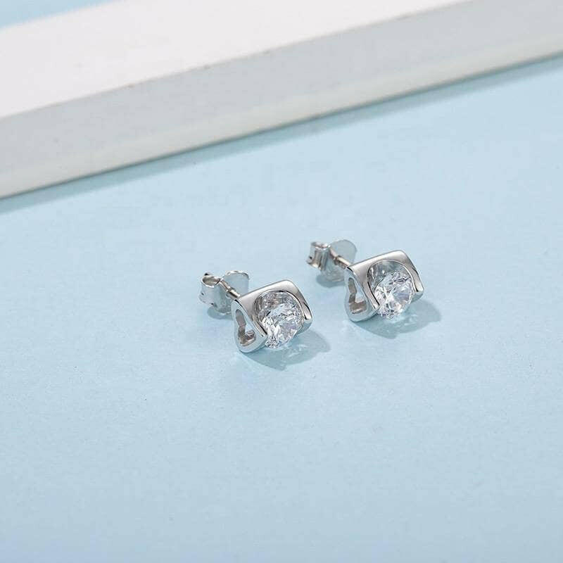 0.5 ct Round 5.0mm Diamond Stud Earrings-Evani Naomi Jewelry